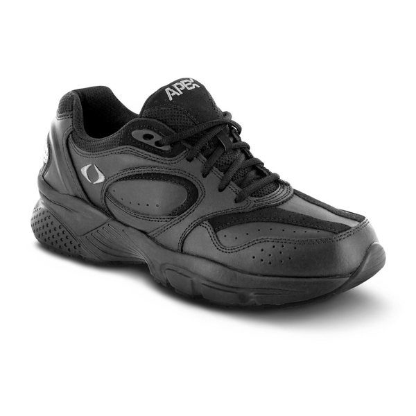 Men's apex Lace Walkers black sneaker