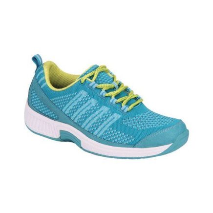 womens orthofeet coral turquoise sneaker